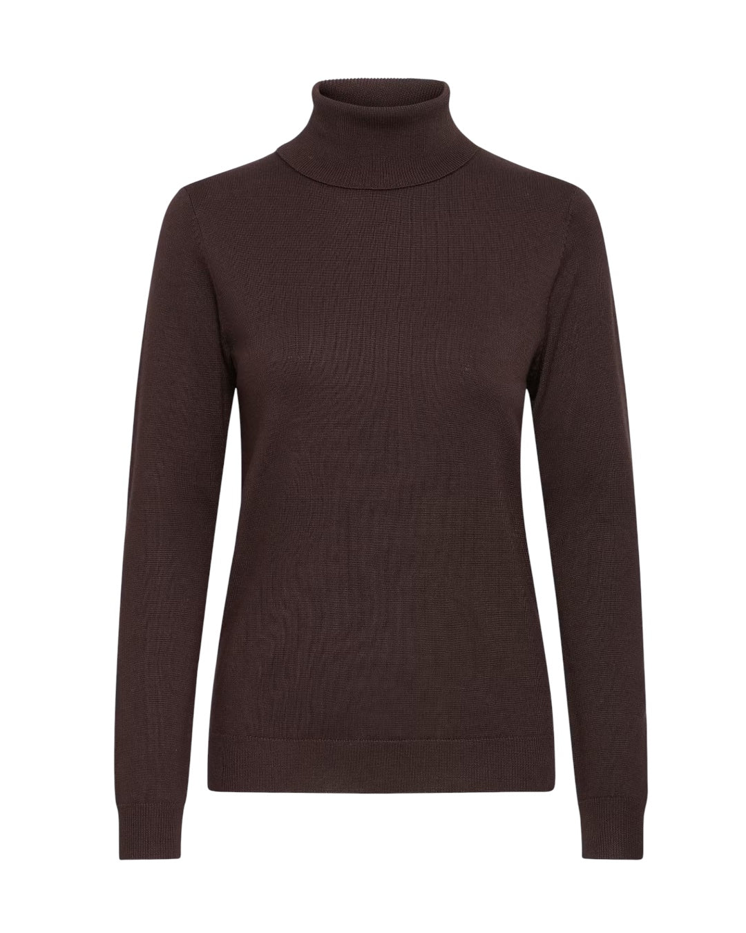 Maglione moro viscosa collo alto