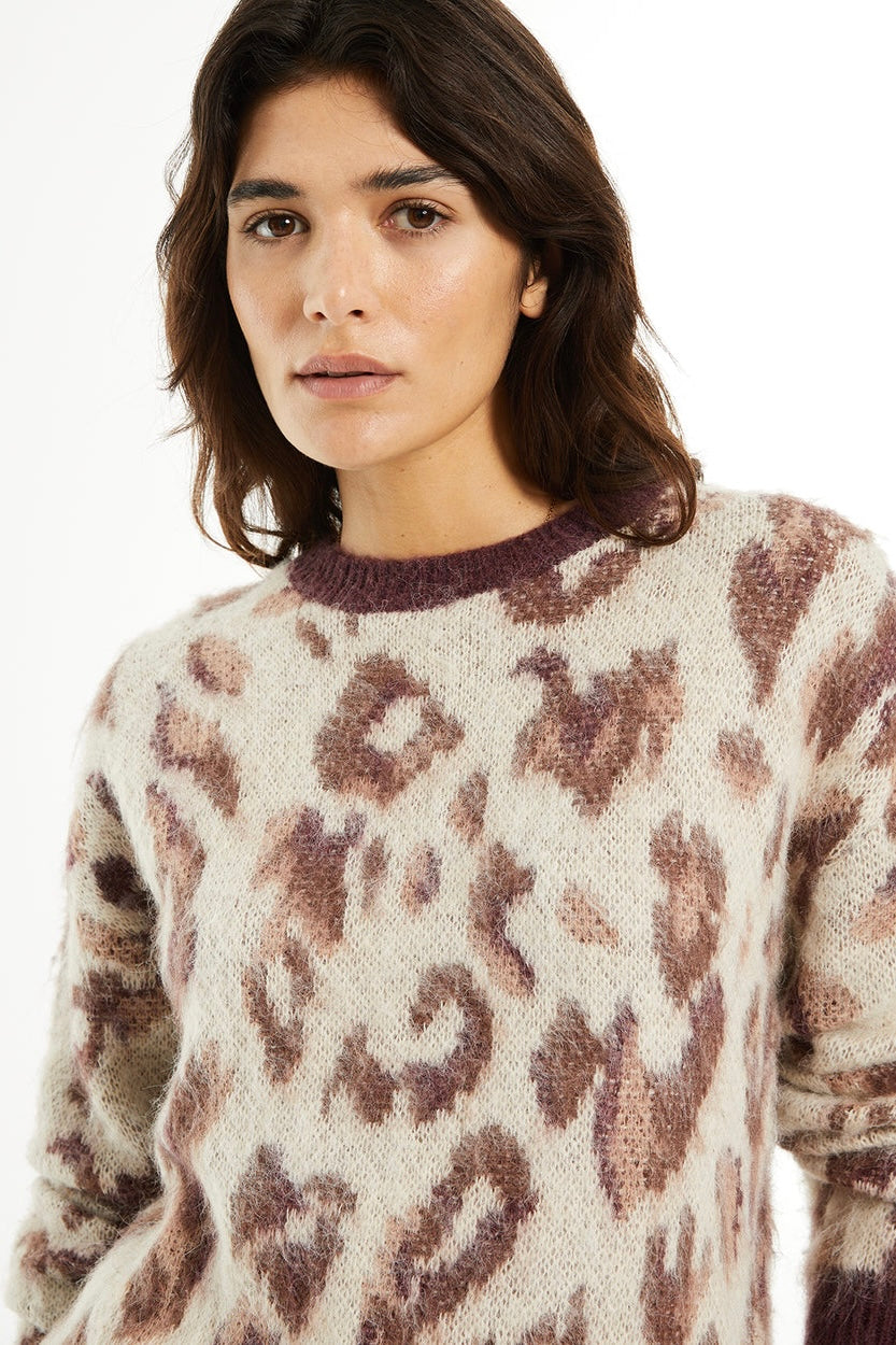 Maglione fantasia animalier
