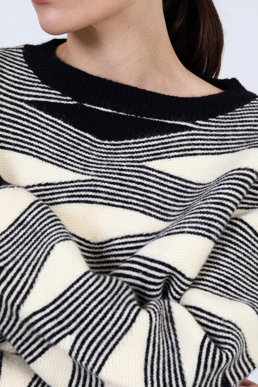 Maglione a righe