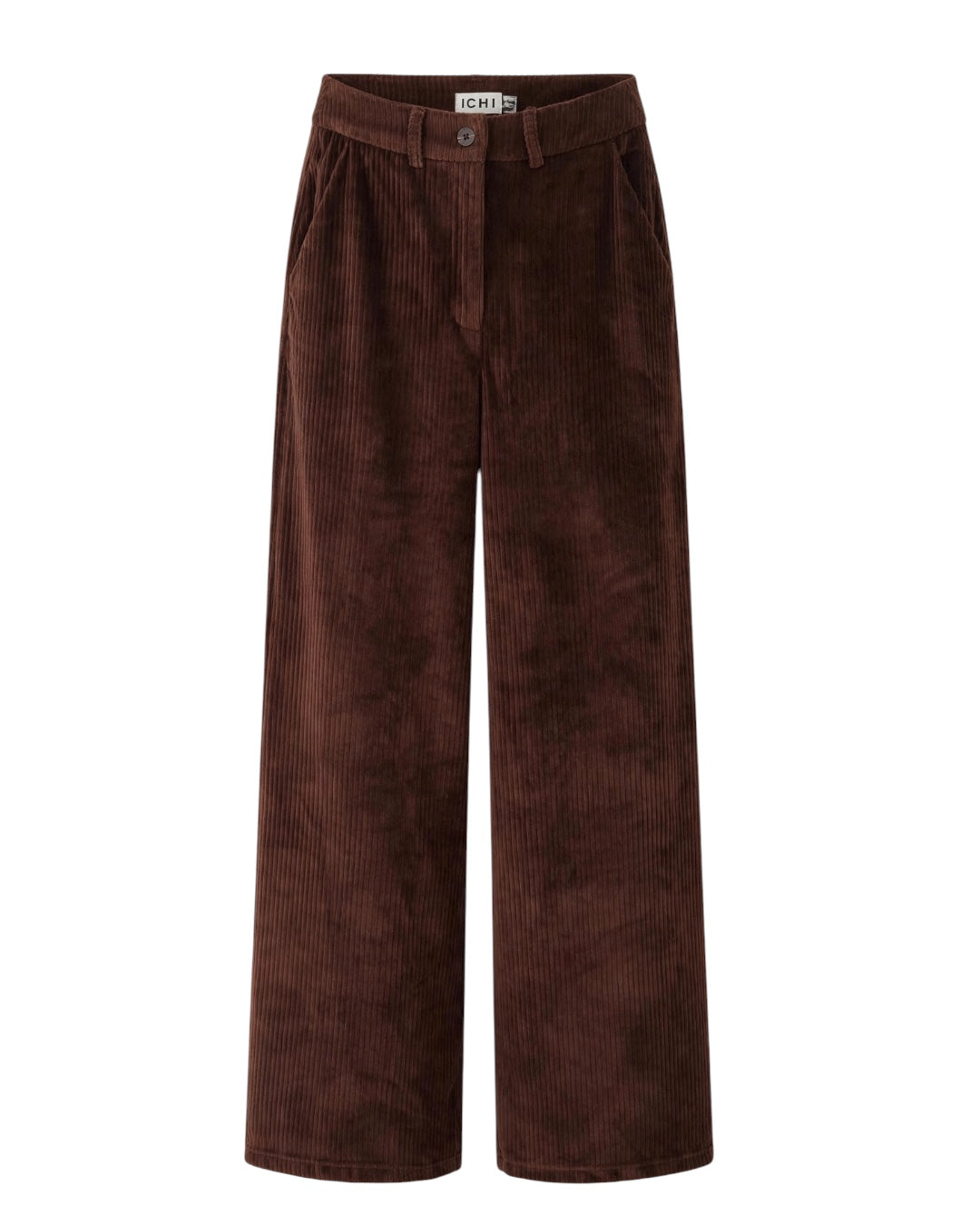Completo velluto a costine moro camicia e pantalone palazzo