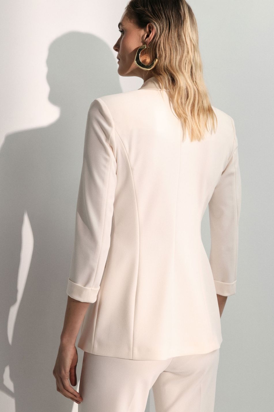 Tailleur zinco giacca e pantalone a zampa
