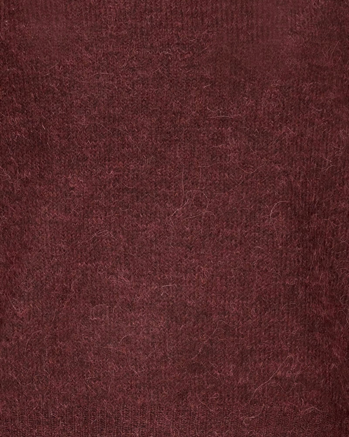 Maglione bordeaux oversize collo alto e bottoni sui polsini