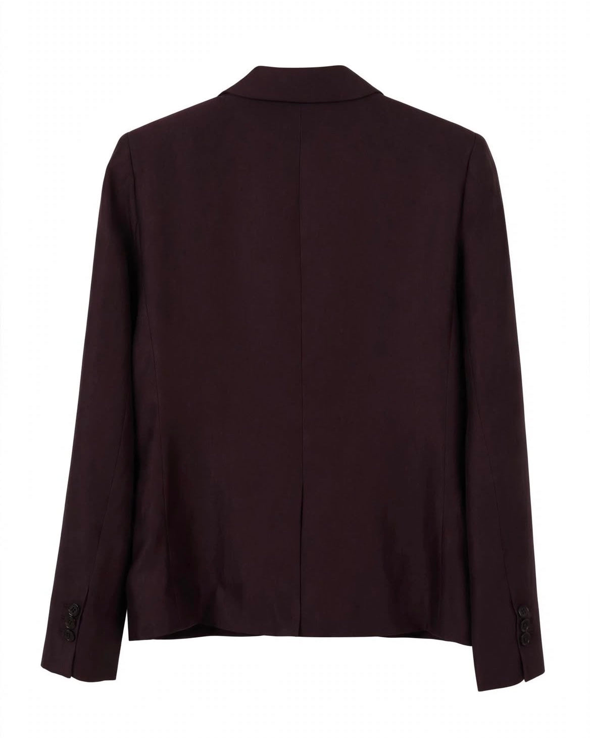 Tailleur cioccolato giacca accessorio pietre e pantalone palazzo con elastico in vita effetto lucido