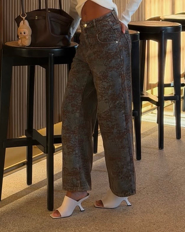 Jeans damascato