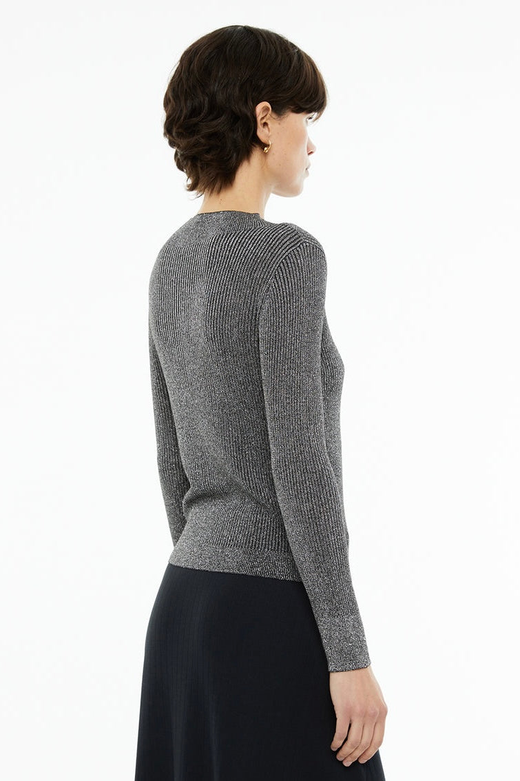 Maglia grigia in lurex