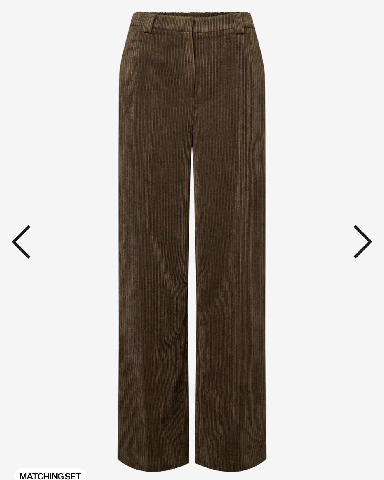 Completo moro giacca e pantalone effetto velluto a costine