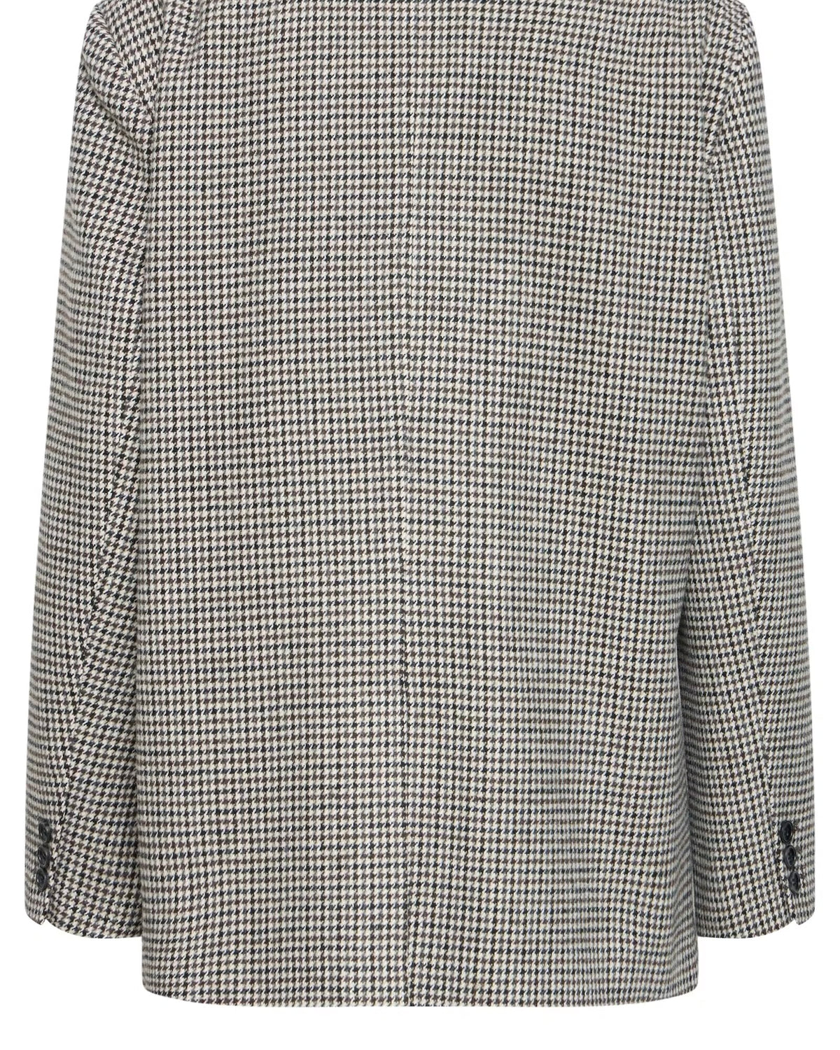 Giacca pied-de-poule oversize panna/moro/nero