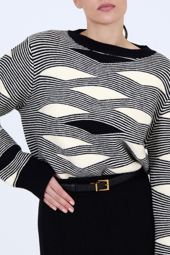 Maglione a righe