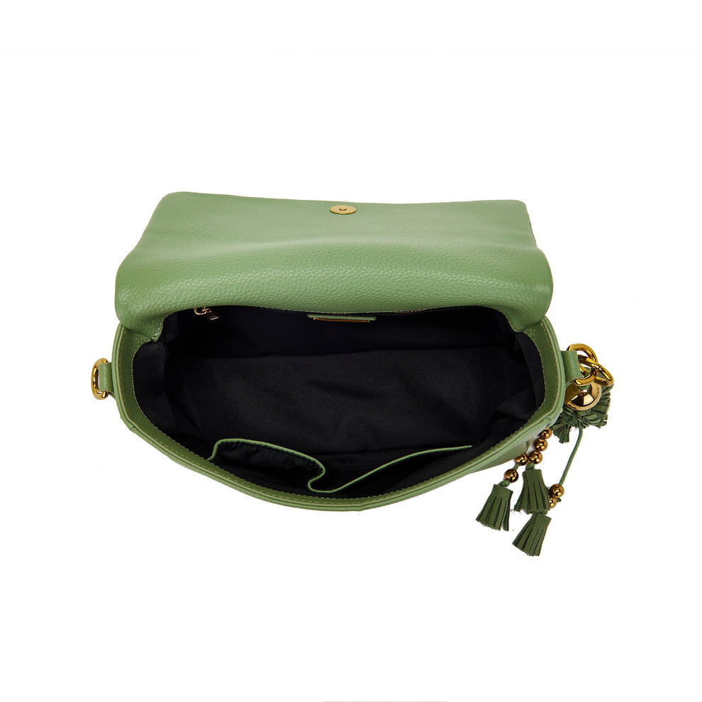 Borsa a spalla Basic verde sage