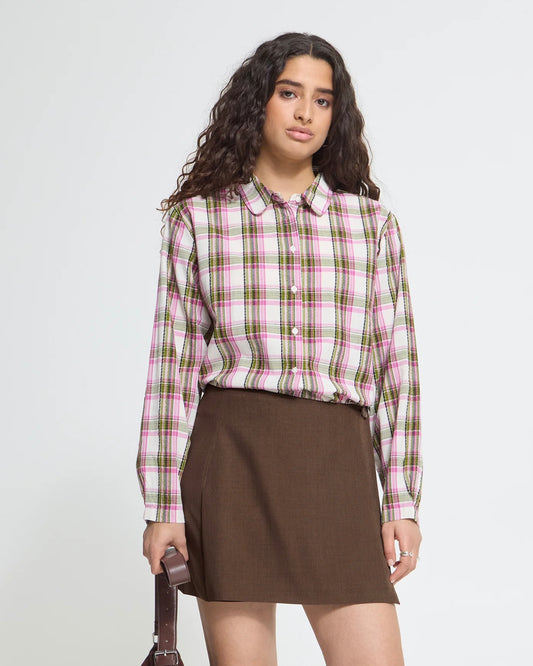 Dark brown wrap skirt