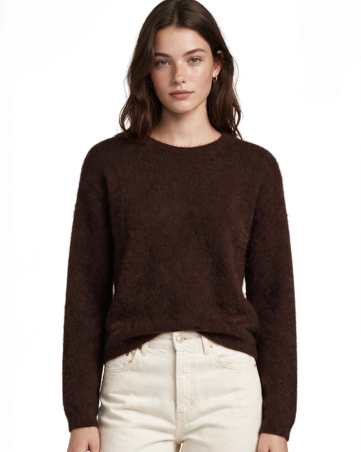 Maglione moro regular scollatura tonda