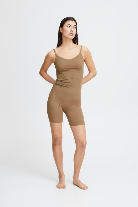 Pantaloncino taglio laser tan nude