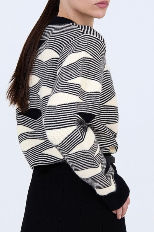 Maglione a righe