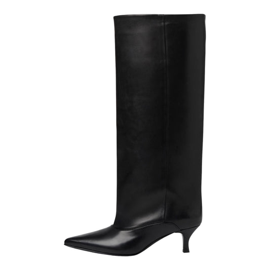 Stivale alto nappa nero