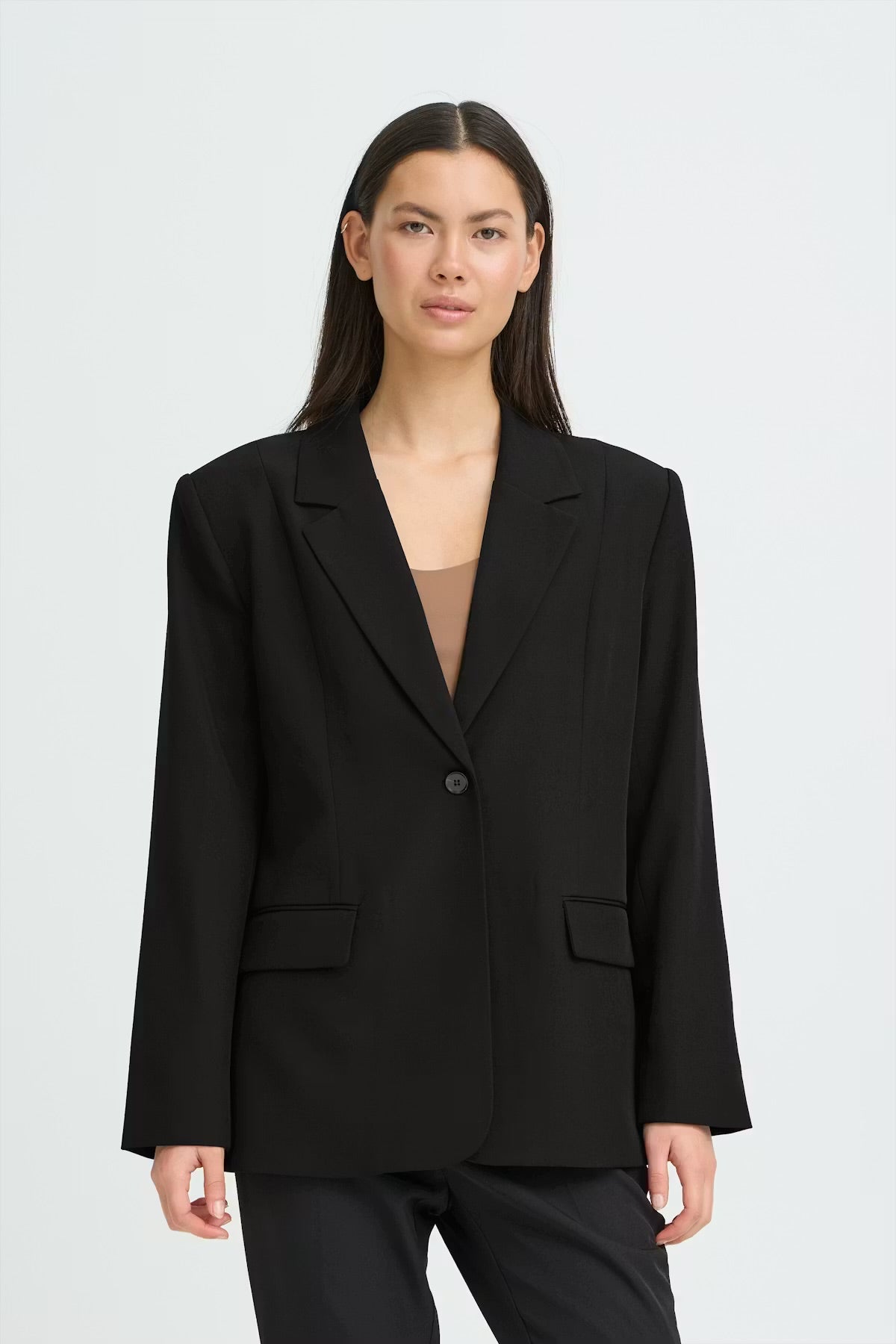 Giacca blazer monopetto nera