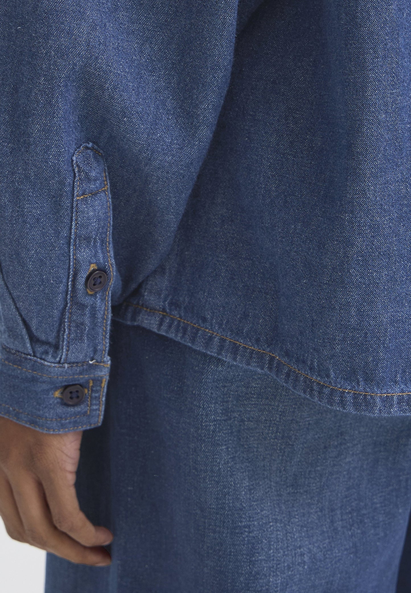 Camicia denim leggero medium blue