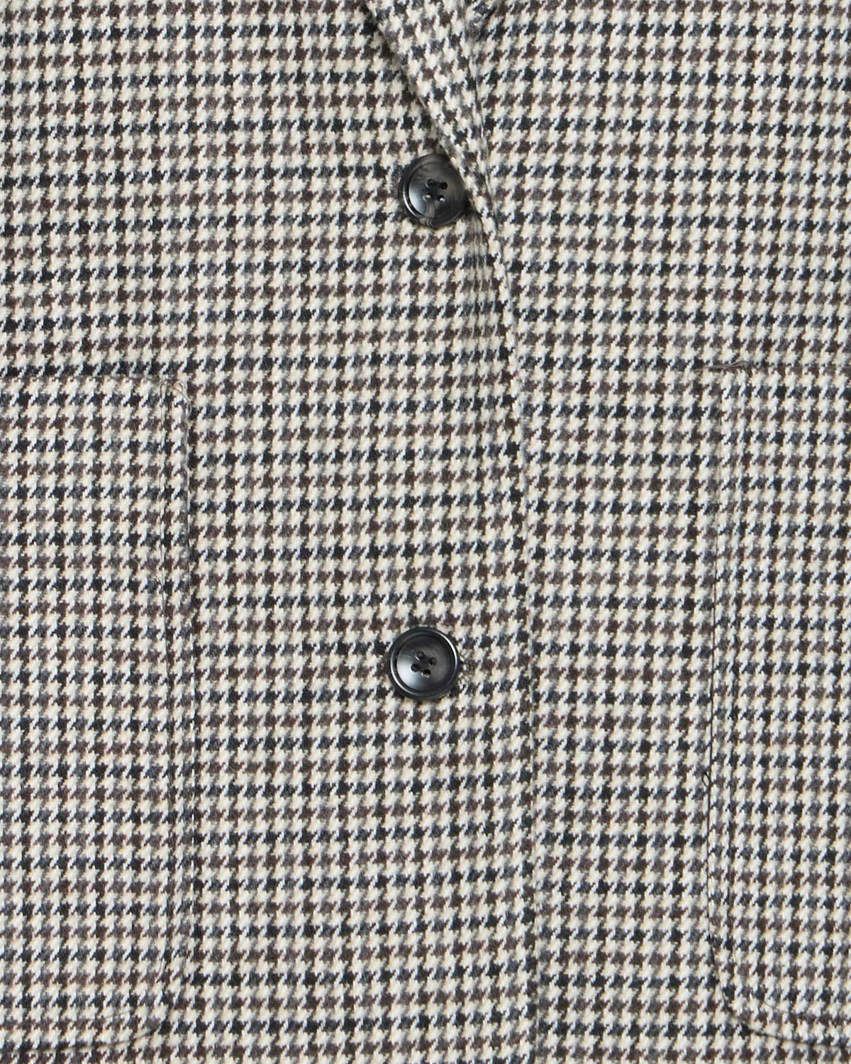 Giacca pied-de-poule oversize panna/moro/nero