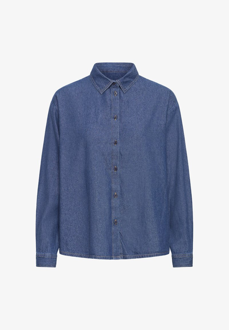 Camicia denim leggero medium blue