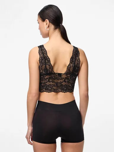 Bralette in pizzo nero