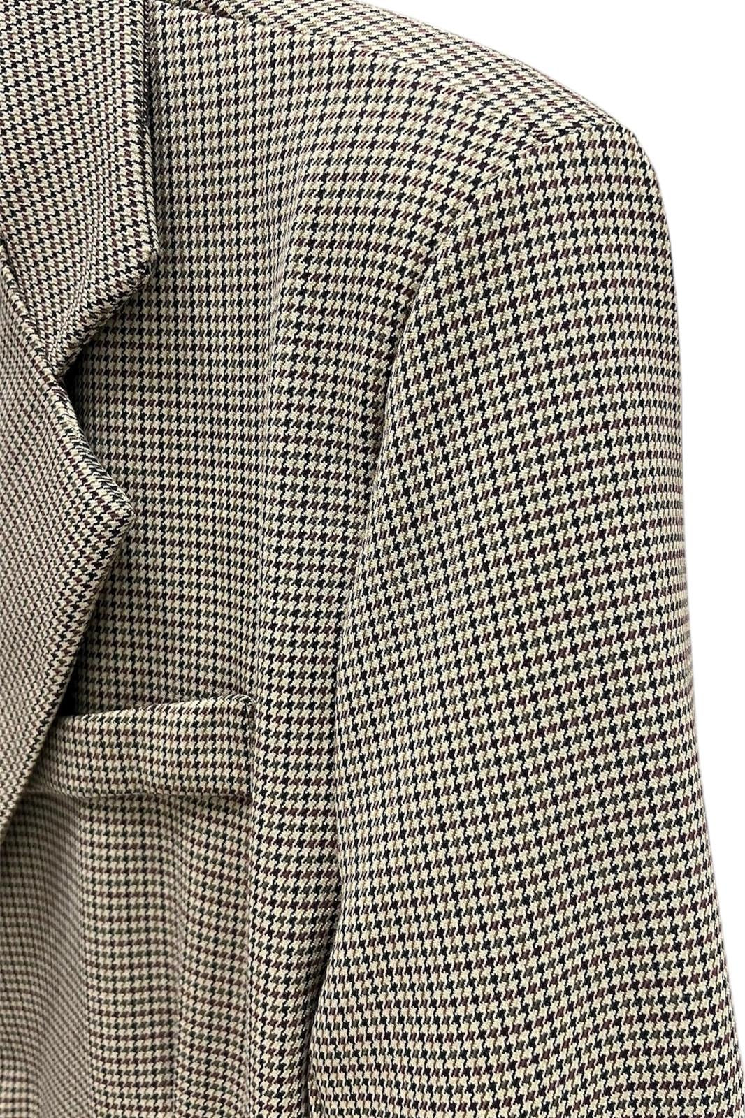 Blazer over in microcheck con spille