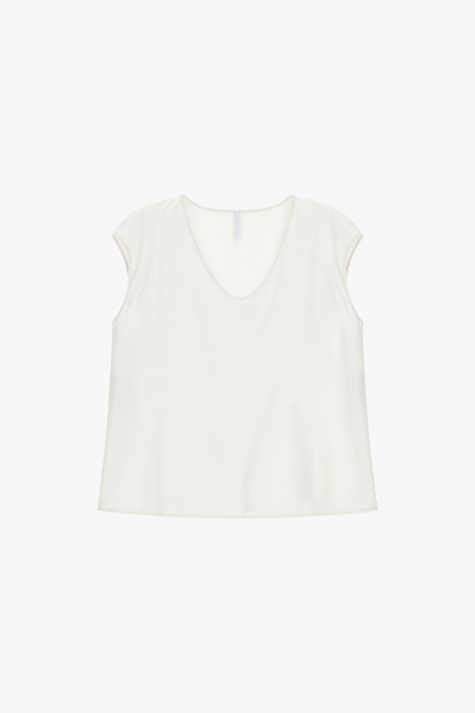 Maglia champagne satin manica corta