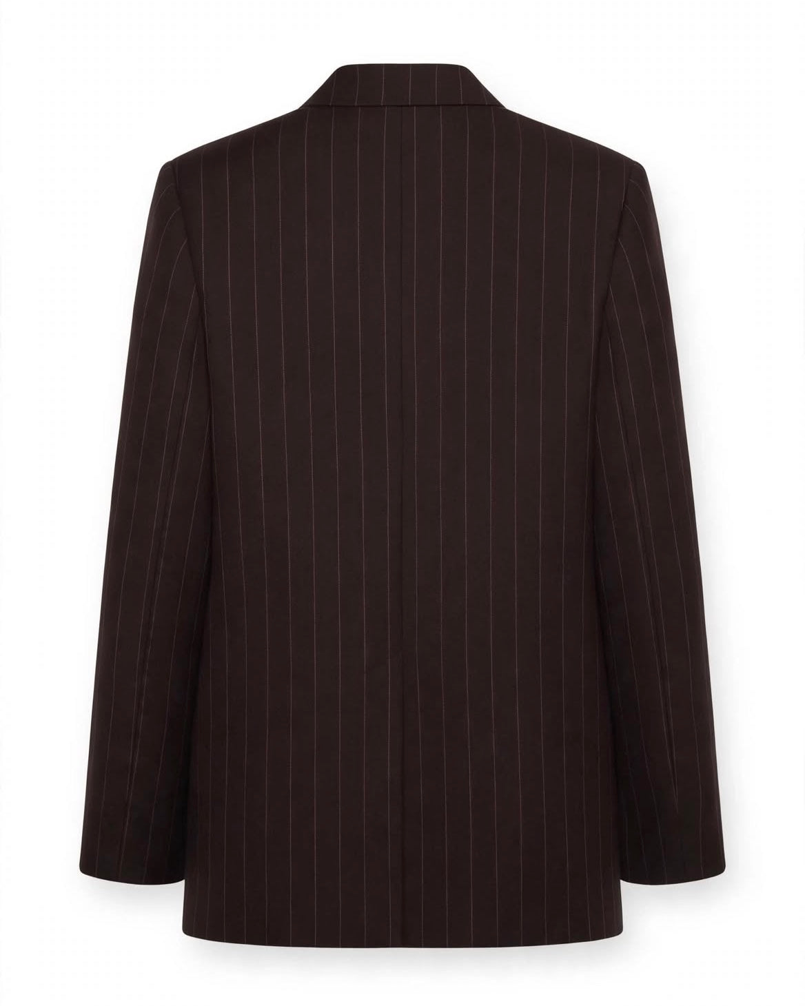 Tailleur gessato choco pantalone e giacca