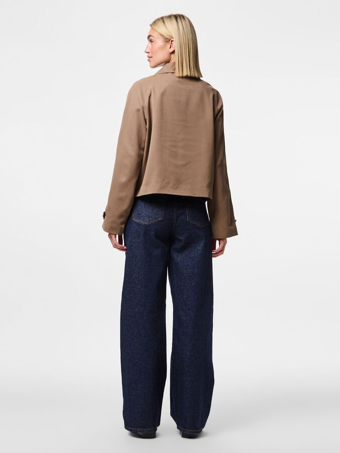 Trench corto doppiopetto Brown Lentil
