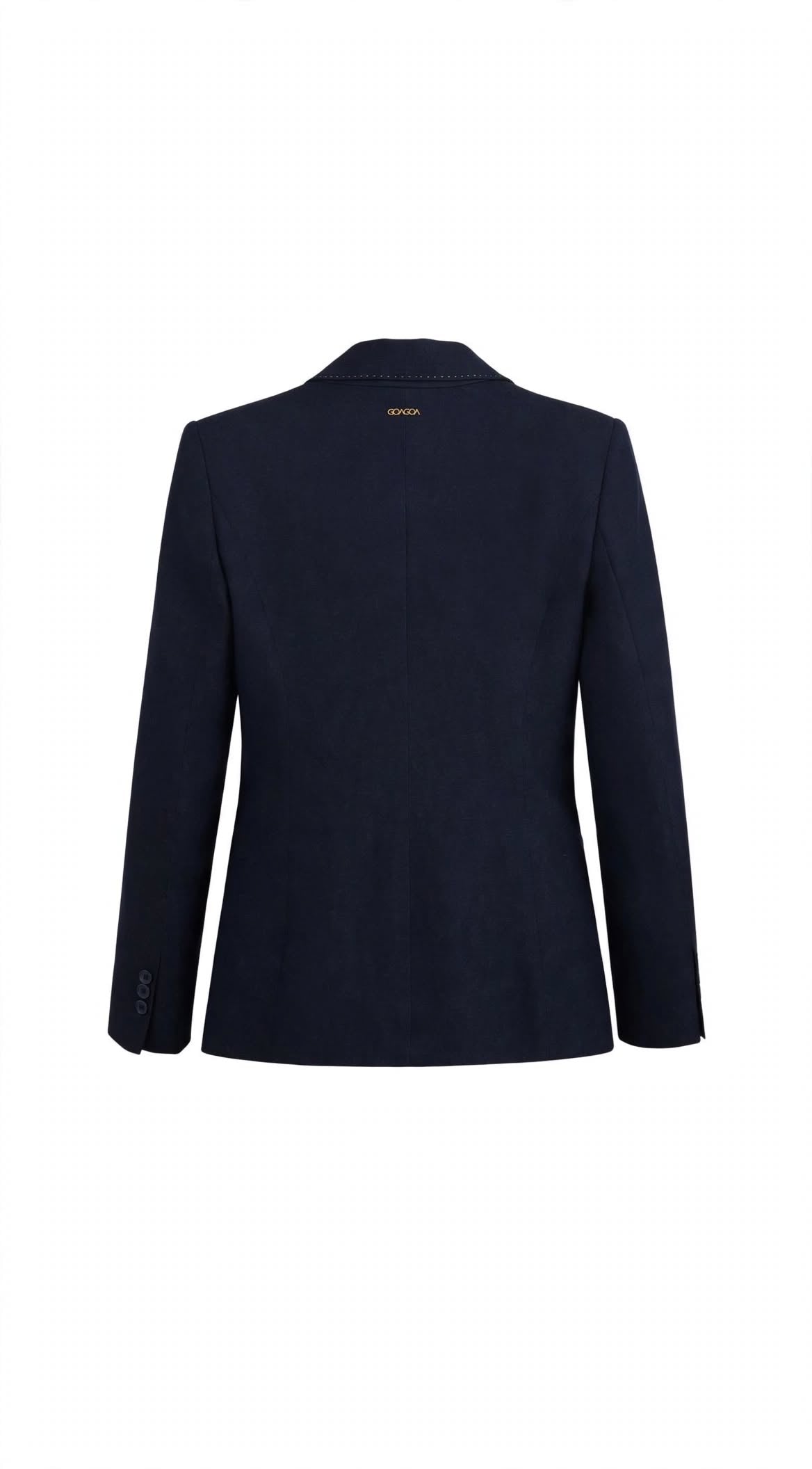 Completo navy blue giacca e gonna corta pieghe