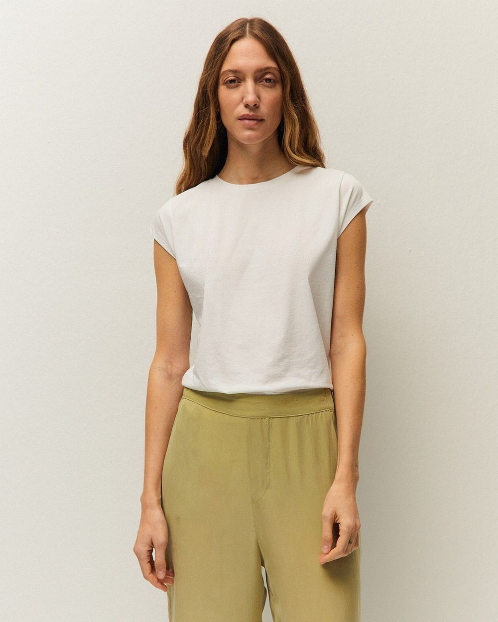 T-shirt basic con scollo tondo e maniche corte