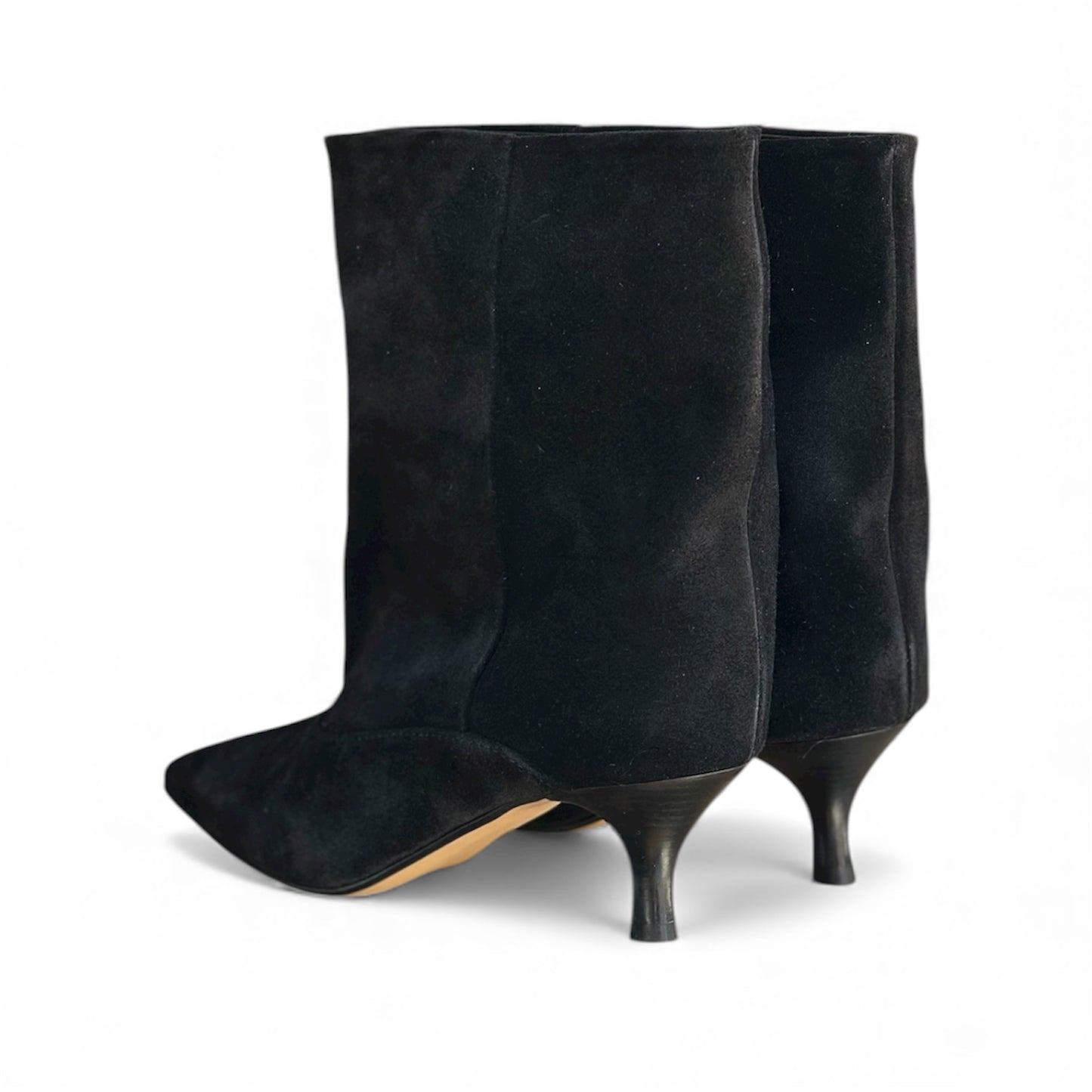 Stivale basso in camoscio nero