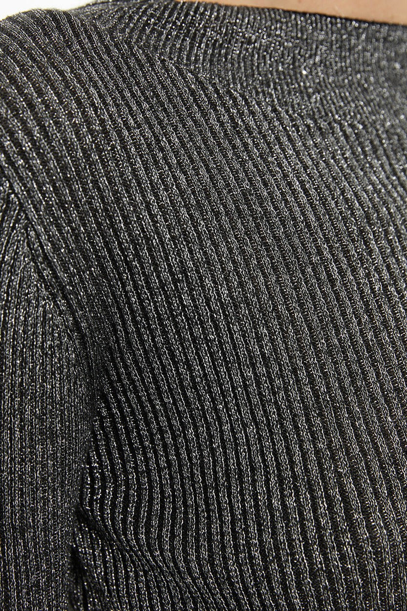 Maglia grigia in lurex