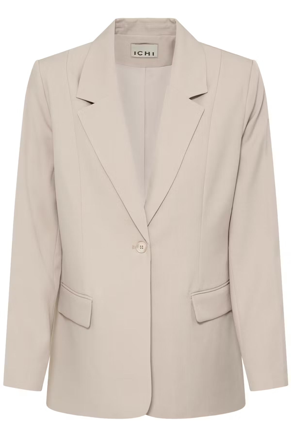 Giacca blazer monopetto beige