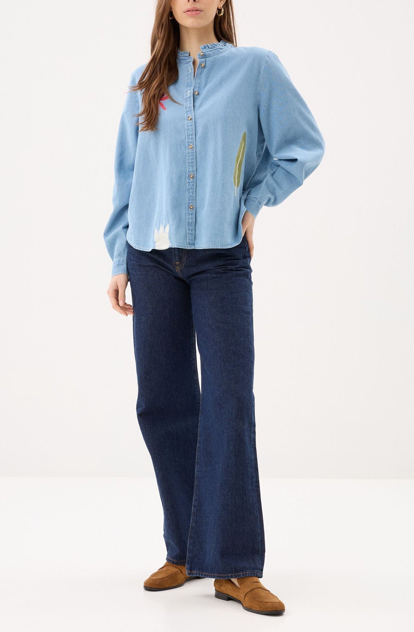 Camicia in denim leggero