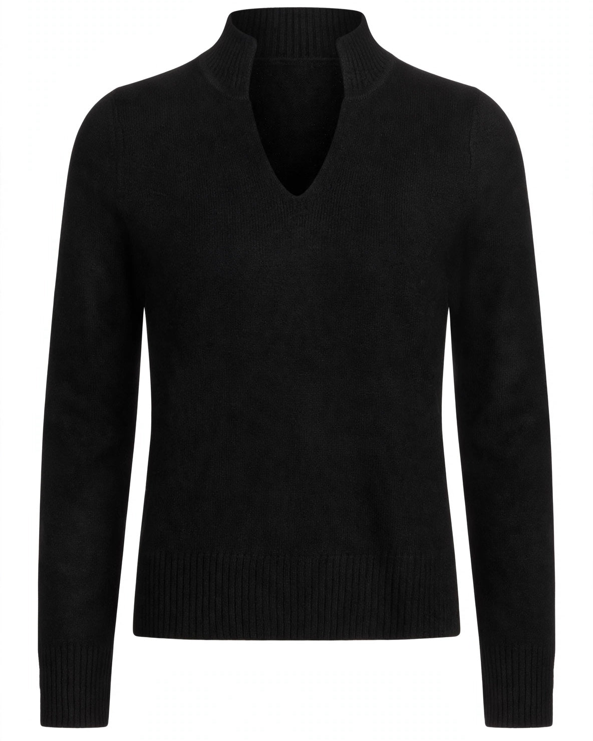 Maglione nero scollatura V