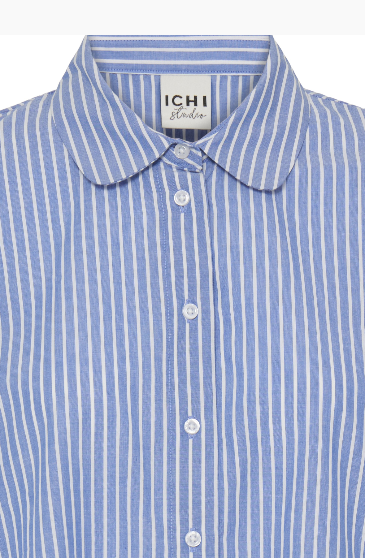 Camicia a righe celeste