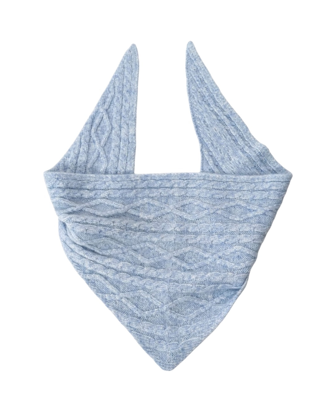Light blue triangle scarf