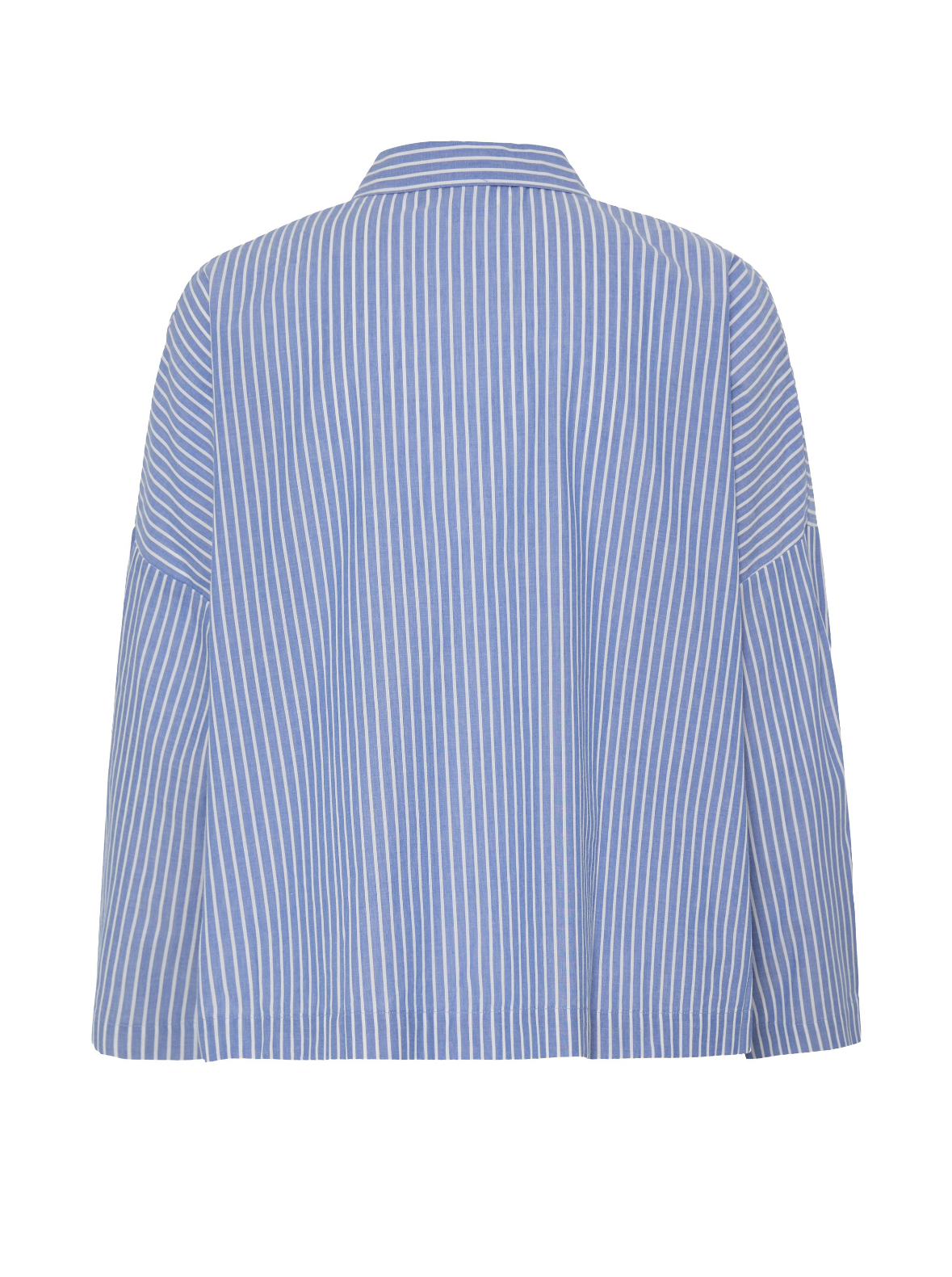 Camicia a righe celeste