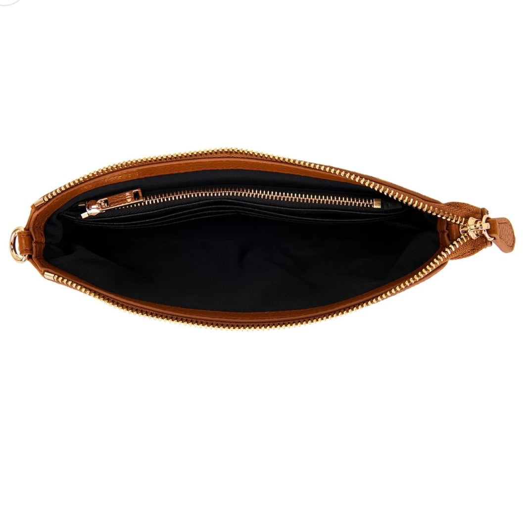 Pochette suede stampa animalier