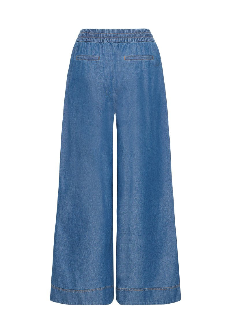 Pantalone Wide Leg medium blue