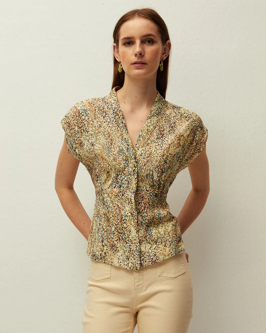 Completo a fantasia con blusa e gonna corta