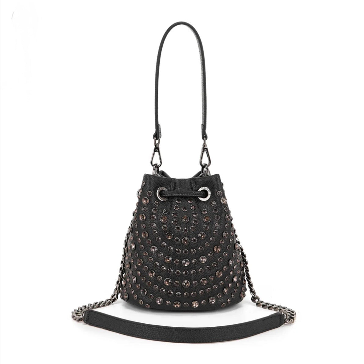 Secchiello piccolo black con borchie