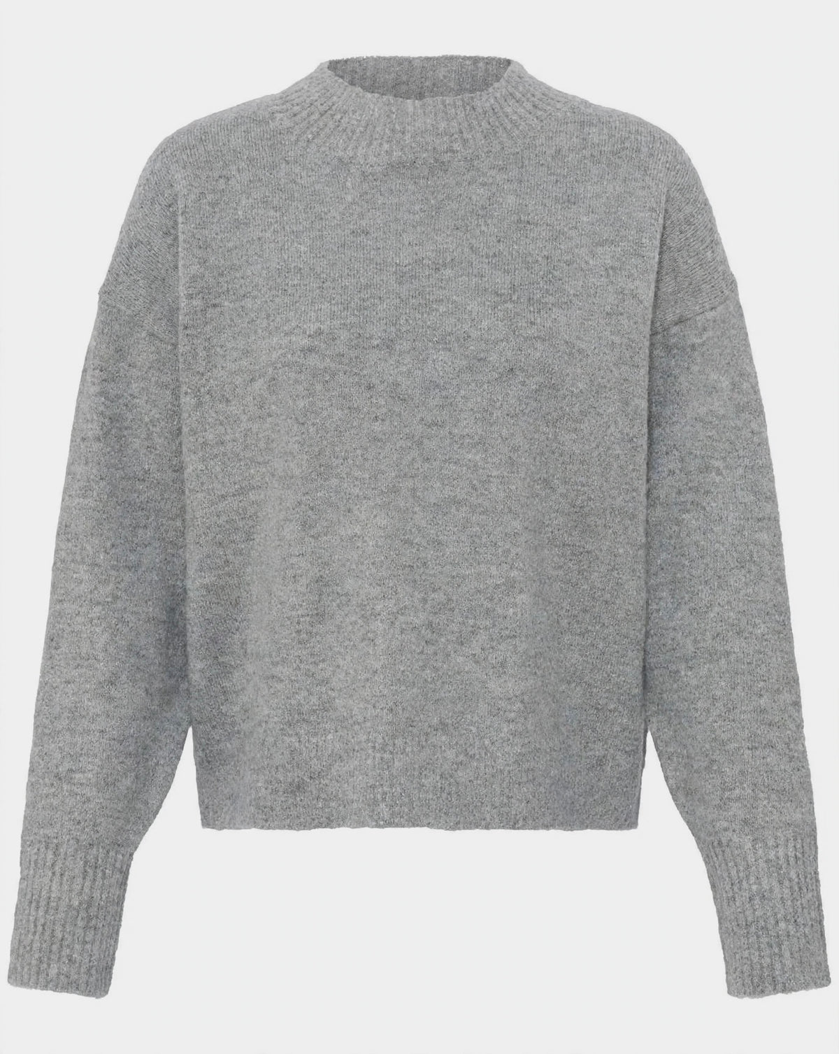 Maglione grigio mélange scollatura tonda