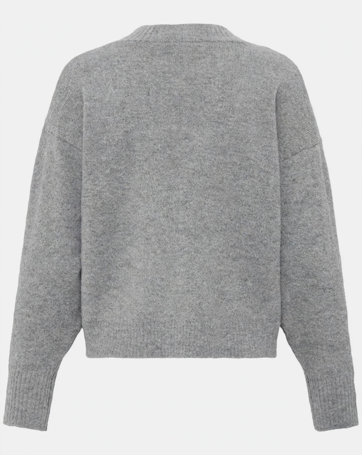 Maglione grigio mélange scollatura tonda