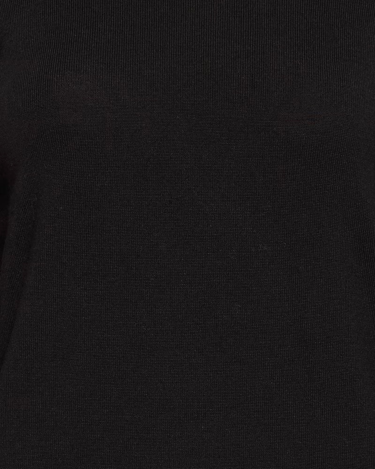 Maglione nero viscosa collo alto