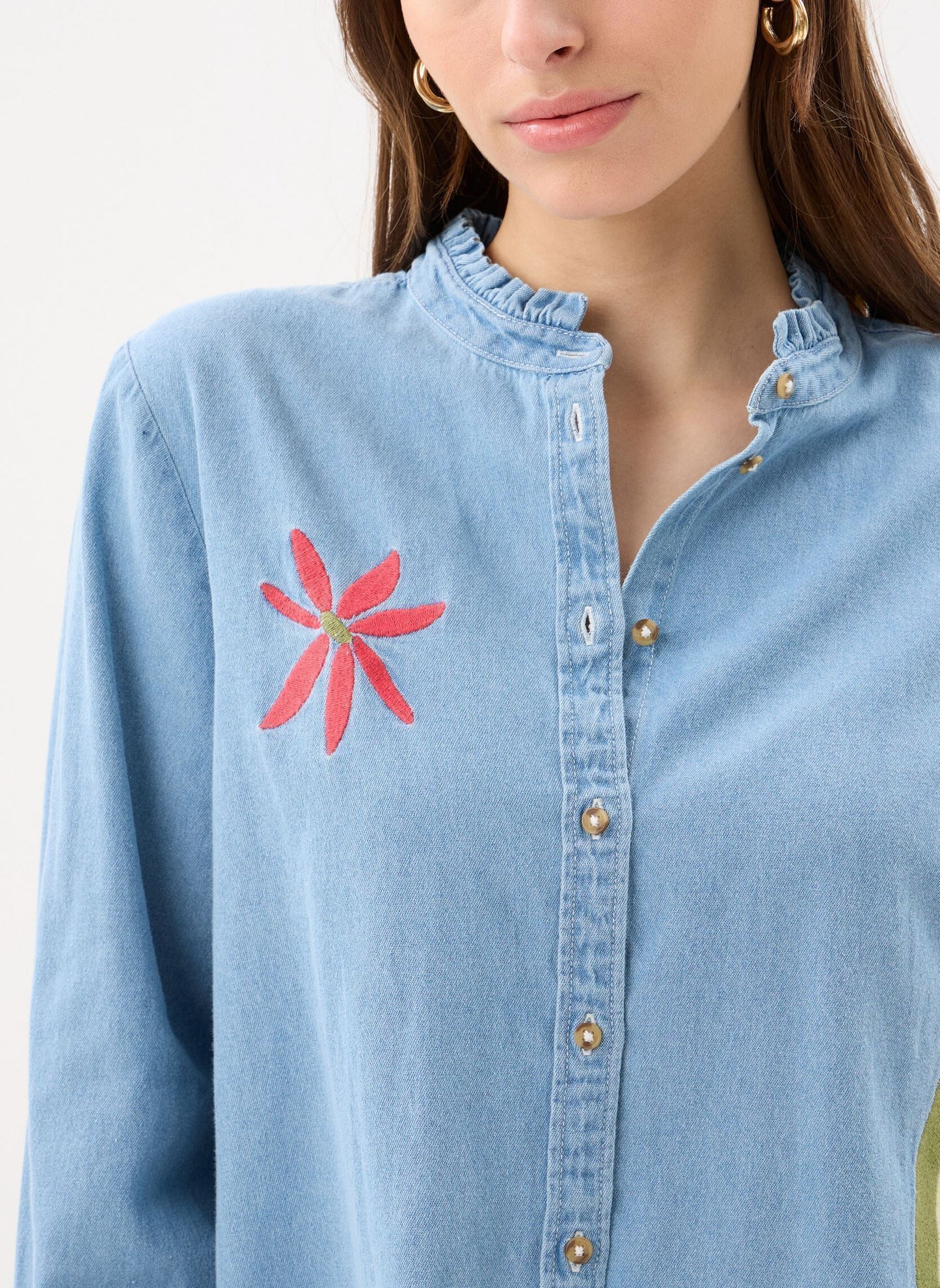 Camicia in denim leggero