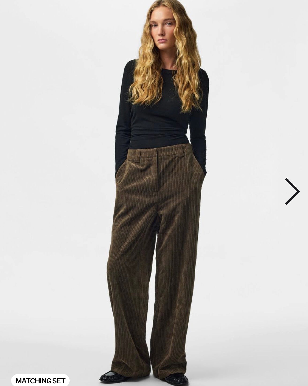 Completo moro giacca e pantalone effetto velluto a costine