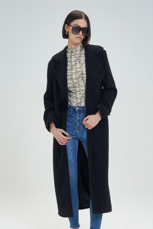 Cappotto nero lungo Konstanza