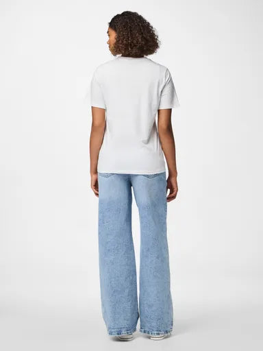 T-shirt bianca in cotone