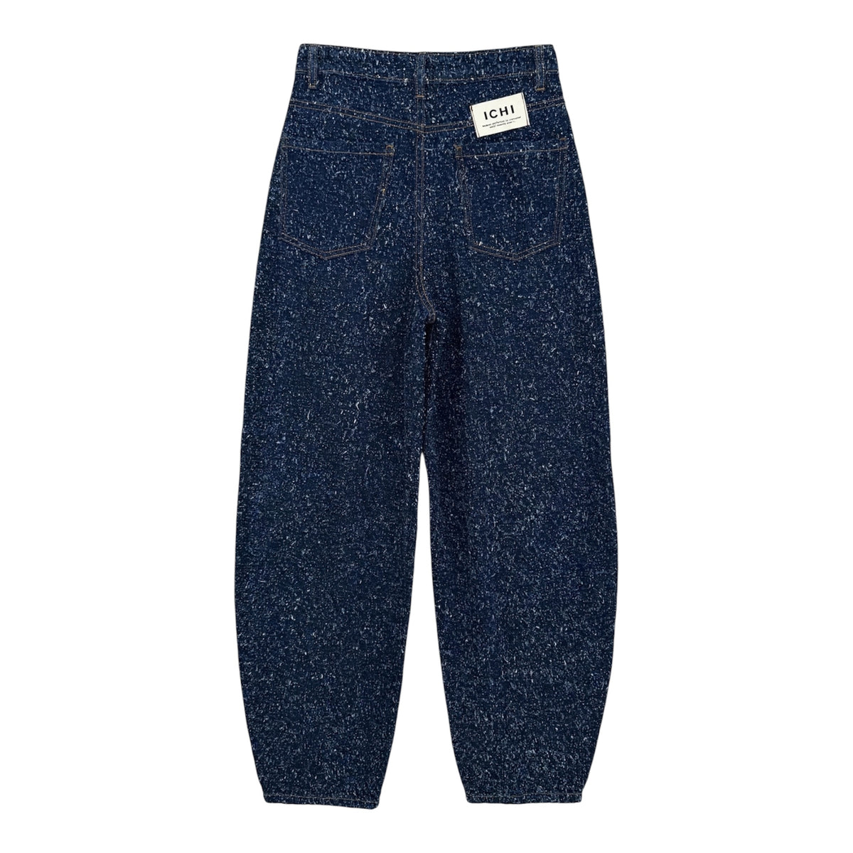 Jeans blu scuro in boucle