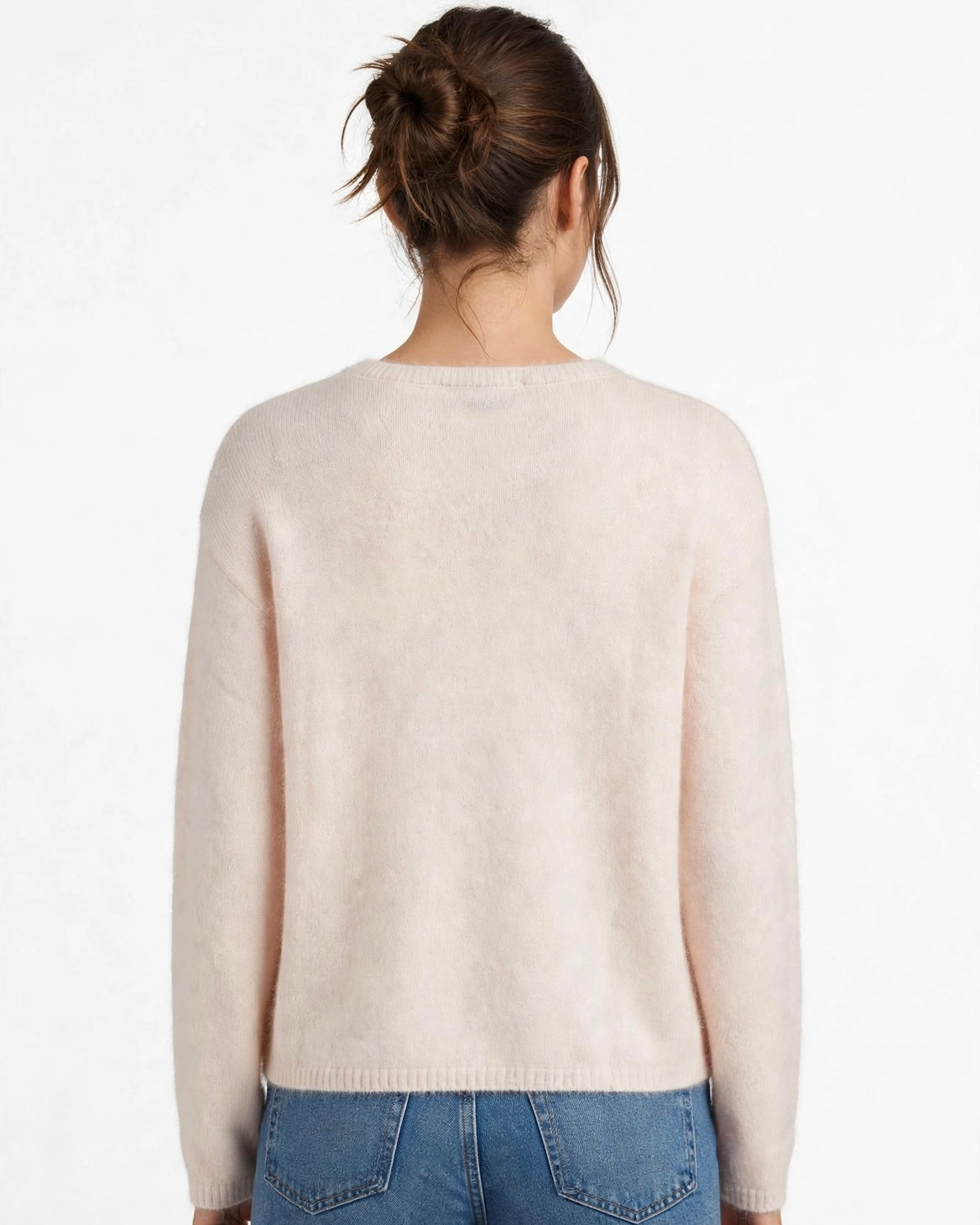 Maglione panna regular scollatura tonda